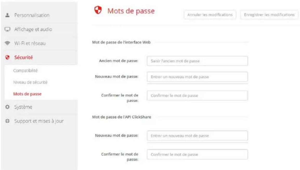 Barco ClickShare CSE200 - ModificationdumotdepasseWebUI - 1