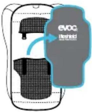 EVOC FR Enduro Women 16l - CORRECT INSERTION OF THE PROTECTOR - 1
