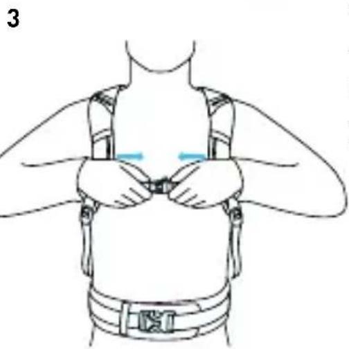 EVOC FR Trail Team 20l - 正确安置I调整背包 - 3