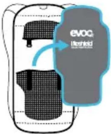 EVOC FR Lite Race 10L - RICHTIGES EINSETZEN DES PROTEKTORS - 1