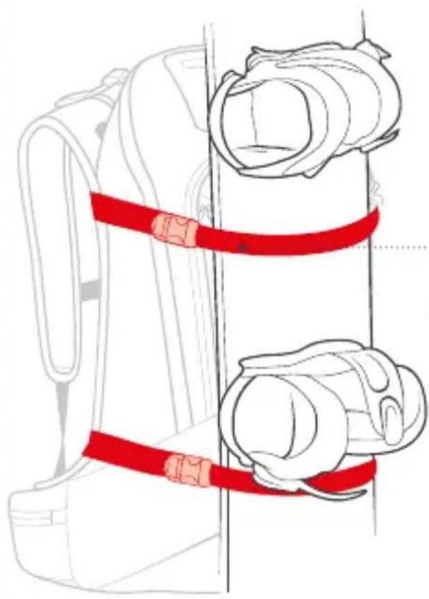 Ortovox Tour Rider 30 - SNOWBOARD AND SNOWSHOE FASTENER - 1
