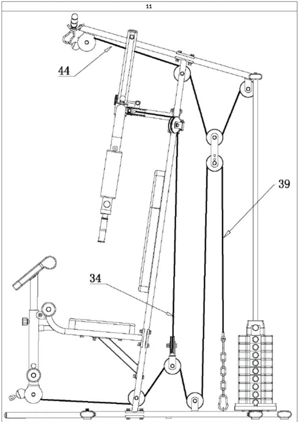 Klarfit Ultimate Gym 5000 - LISTEDER EINZELTEILE - 11
