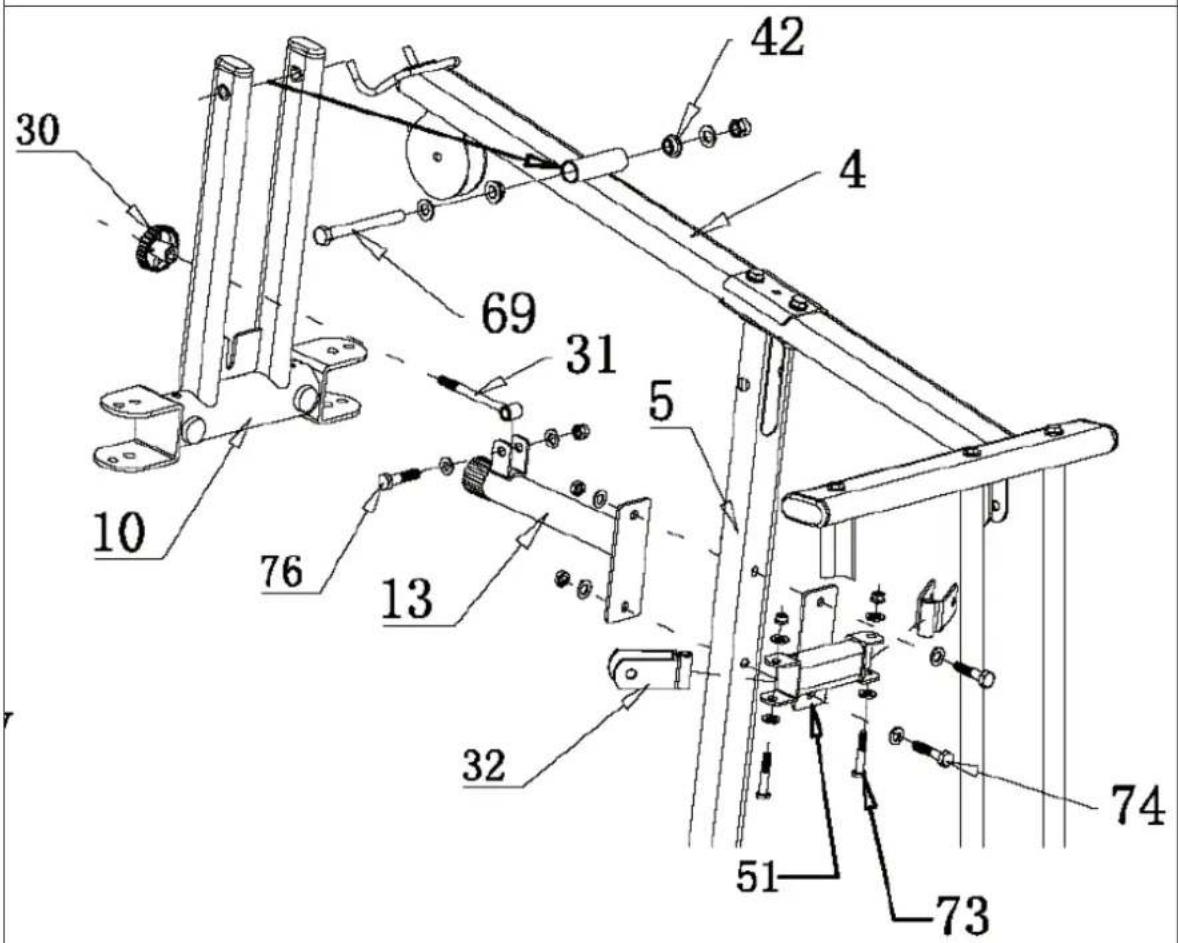 Klarfit Ultimate Gym 5000 - LISTEDER EINZELTEILE - 4