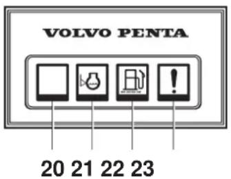 VOLVO MD2040 - Tableau de bord sans contact de démarrage - 2