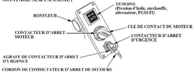 Honda BF135A (2011) - PANNEAU DE CONTROLLE (equipement en option) (pour type SIMPLE A MONTAGE SUR PUPITRE, MONTAGE SUR PANNEAU) - 1