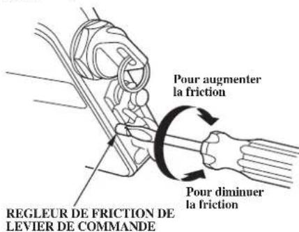 Honda BF135A (2011) - Frottement du levier de télécommande - 1