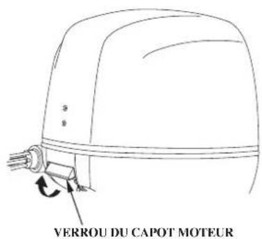 Honda BF115D (2011) - Verrou du capot moteur - 1