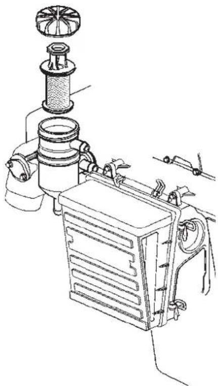 VOLVO D6 - Échange du filtre à air - 1
