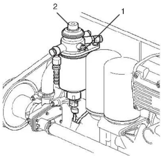 VOLVO D6 - Remplacement du filtre à carburant - 1