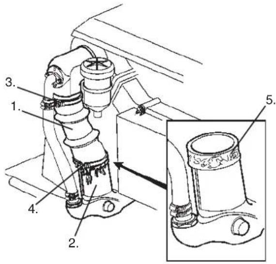 VOLVO D6 - Remplacement du reniflard du carter moteur - 1