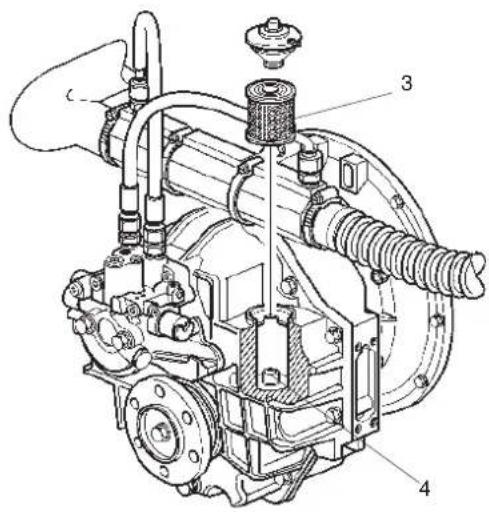 VOLVO D6 - Vidange de l'huile et remplacement du filtre à huile - 1