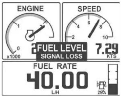 VOLVO D4 - Alarme de carburant réceptionnée, fenêtre contextuelle - 1
