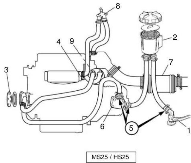VOLVO D275 - Système d'eau de mer. Nettoyage par rincage et inhibition de la corrosion - 4