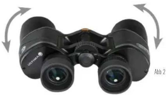 CELESTRON Ultima 100 - DEN INTERPUPILLAREN ABSTAND EINSTELLEN - 1