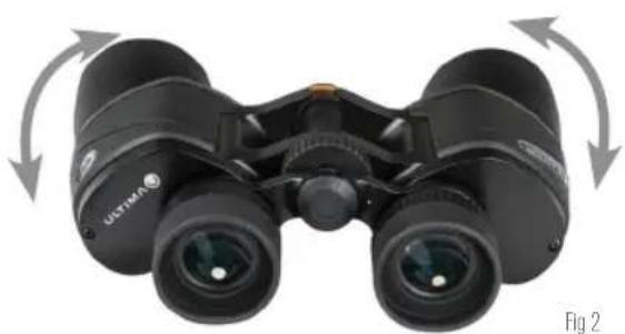 CELESTRON Ultima 100 - ADJUSTING THE INTERPUPILLARY DISTANCE - 1