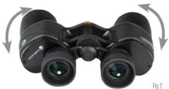 CELESTRON Ultima 65 - ADJUSTING THE INTERPUPILLARY DISTANCE - 1