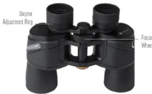 CELESTRON Ultima 65 - SETTING THE DIOPTER / FOCUSING - 1
