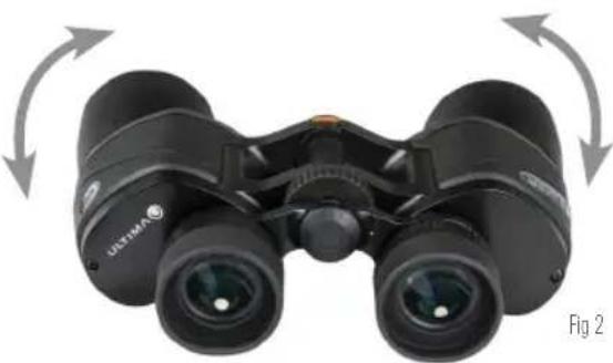 CELESTRON Ultima 65 - RÉGLAGE DE L'ÉCART INTERPUPILLAIRE - 1
