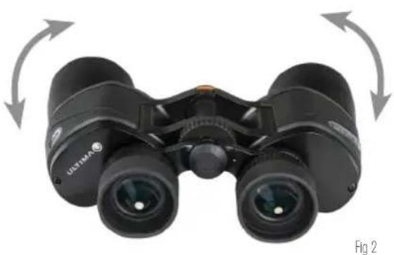 CELESTRON Ultima 65 - AJUSTE DE LA DISTANCIA INTERPUPILAR - 1