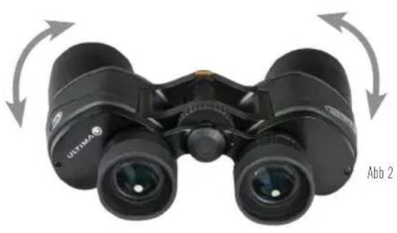 CELESTRON Ultima 8045° - DEN INTERPUPILLAREN ABSTAND EINSTELLEN - 1