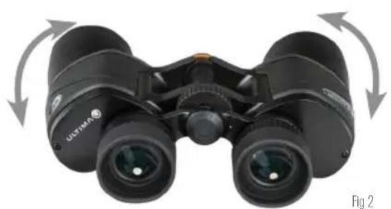 CELESTRON Ultima 8045° - ADJUSTING THE INTERPUPULLARY DISTANCE - 1
