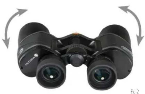 CELESTRON Ultima 8045° - AJUSTE DE LA DISTANCIA INTERPUPILAR - 1