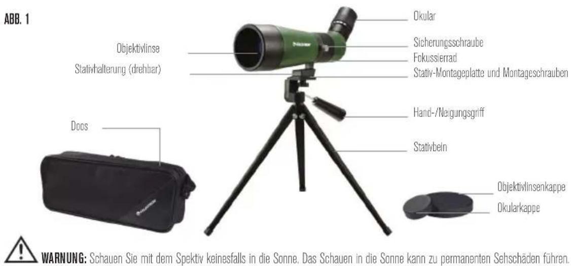 CELESTRON LandScout 60mm - NOMENKLATUR - 1