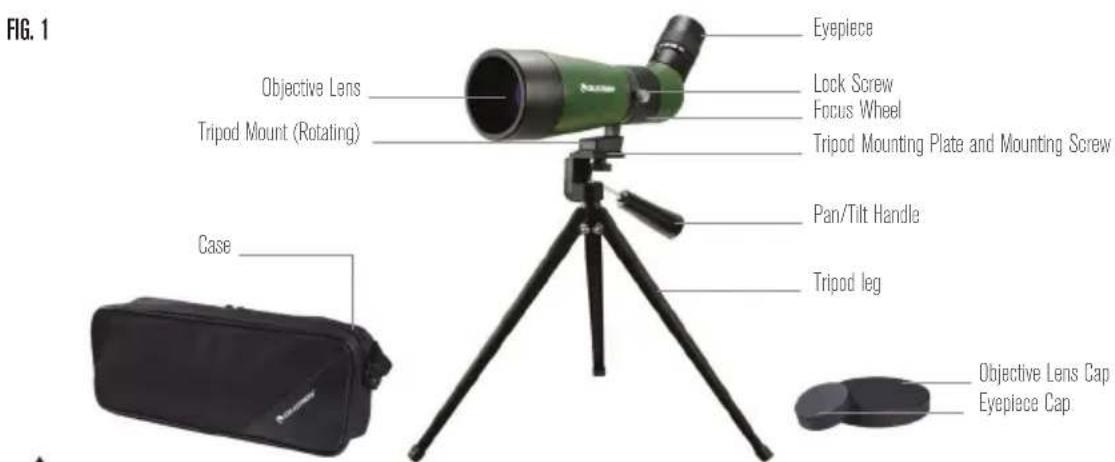 CELESTRON LandScout 60mm - NOMENCLATURE - 1