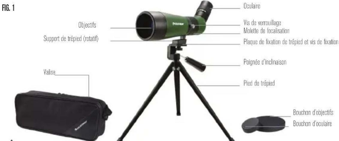 CELESTRON LandScout 60mm - Nomenclature - 1