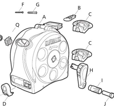 HOZELOCK 2n1 Compact Reel 2415 - 10