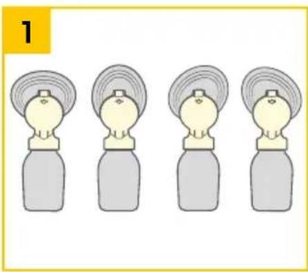 MEDELA Swing Maxi - Swing Maxi Flex - Menyiapkan pemompaan ganda - 1