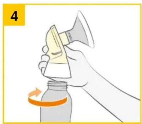MEDELA Swing Maxi - Assemblage du set tire-lait - 3