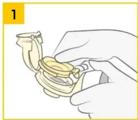 MEDELA Swing Maxi - Assembling the pump set - 1