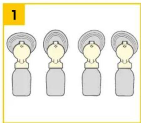 MEDELA Swing Maxi - Swing Flex – Menyiapkan pemompaaan tunggal - 1