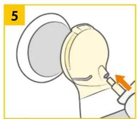 MEDELA Swing Maxi - Assembling the pump set - 8