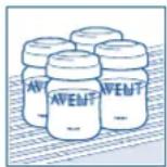 PHILIPS Avent SCF290 - Storing your milk in the fridge - 1
