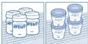 PHILIPS Avent SCF290 - Sağılmış sütünüzün saklanması - 1