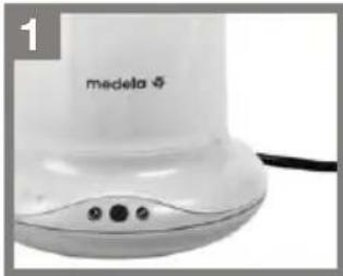 MEDELA BWell - Oppvarming av tateflasker og barnemat pa glass - 1