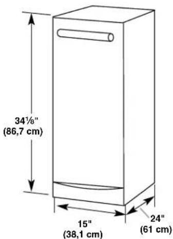 JENN-AIR TC707S - Dimensions du produit - 1