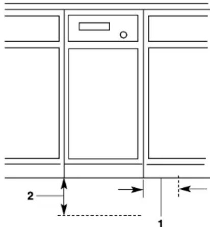 JENN-AIR TC507 - Dimensions de dégagement - 1