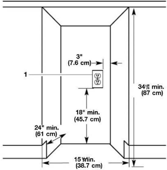JENN-AIR TC507 - Cutout dimensions - 1