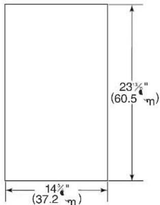 JENN-AIR TC507 - Trim kit panel dimensions - 1