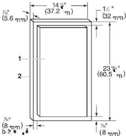 JENN-AIR TC507 - Trim kit panel dimensions - 2