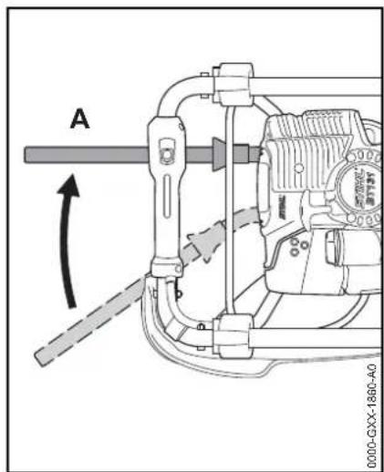 STIHL BT 131 - Bohrerbremse auslösen - 1