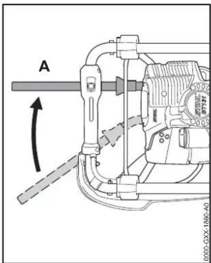 STIHL BT 131 - Motor starten/afzetten - 1