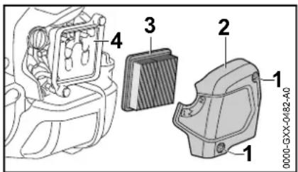 STIHL BT 131 - Luftfilter ersetzen - 1