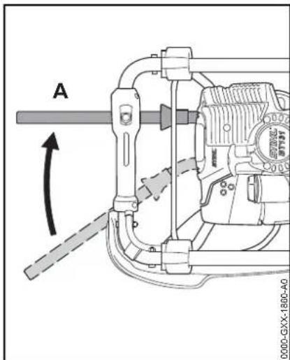 STIHL BT 131 - Mise en route / arrêt du moteur - 1