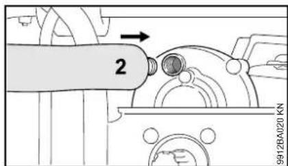 STIHL BT 131 - Fonctionnement du moteur Graissage du réducteur - 2