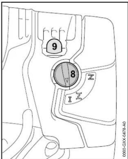 STIHL BT 131 - Mise en route / arrêt du moteur - 3