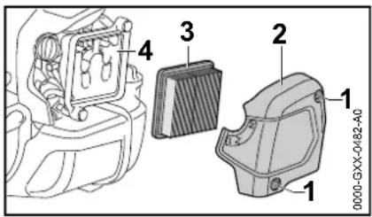 STIHL BT 131 - Luchtfilter vervangen - 1